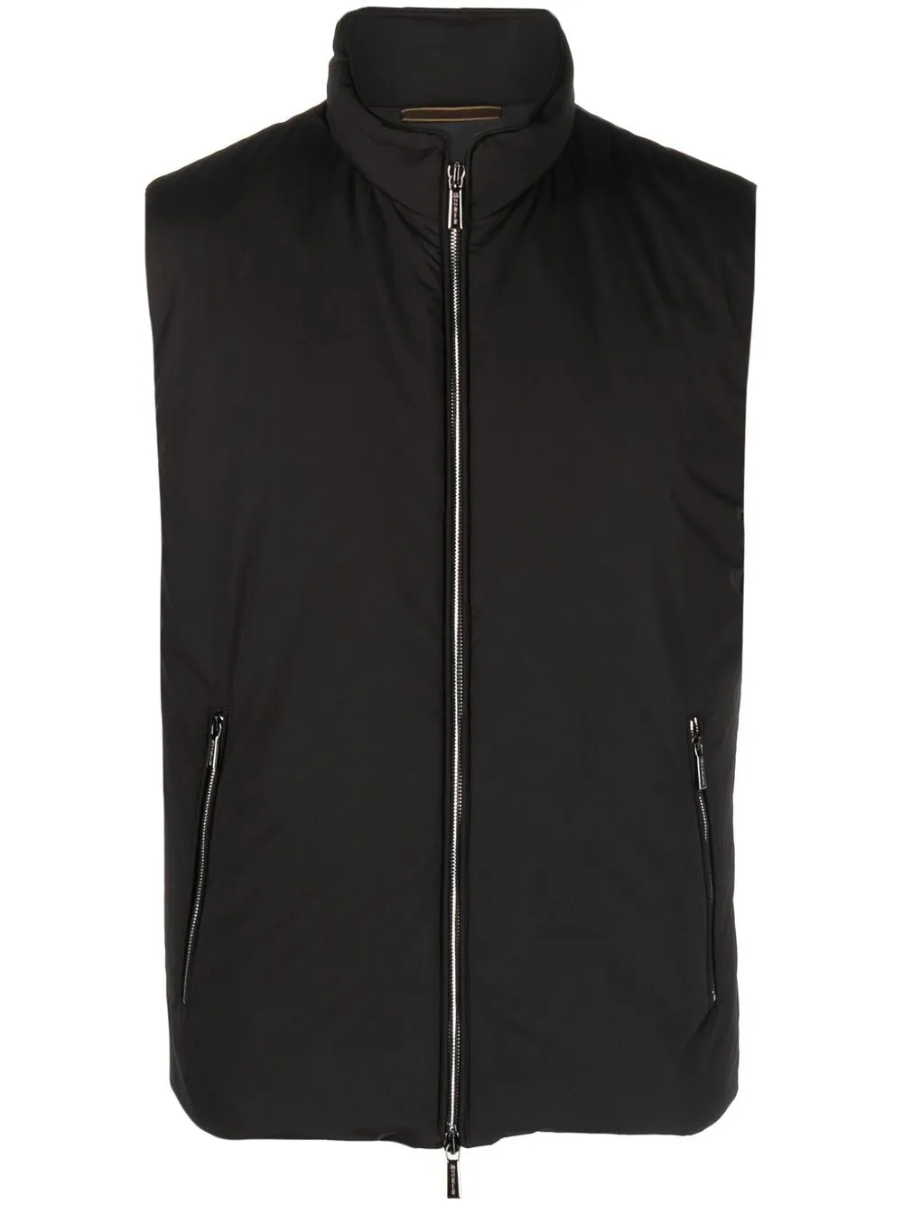 

Moorer zip-up padded gilet - Black