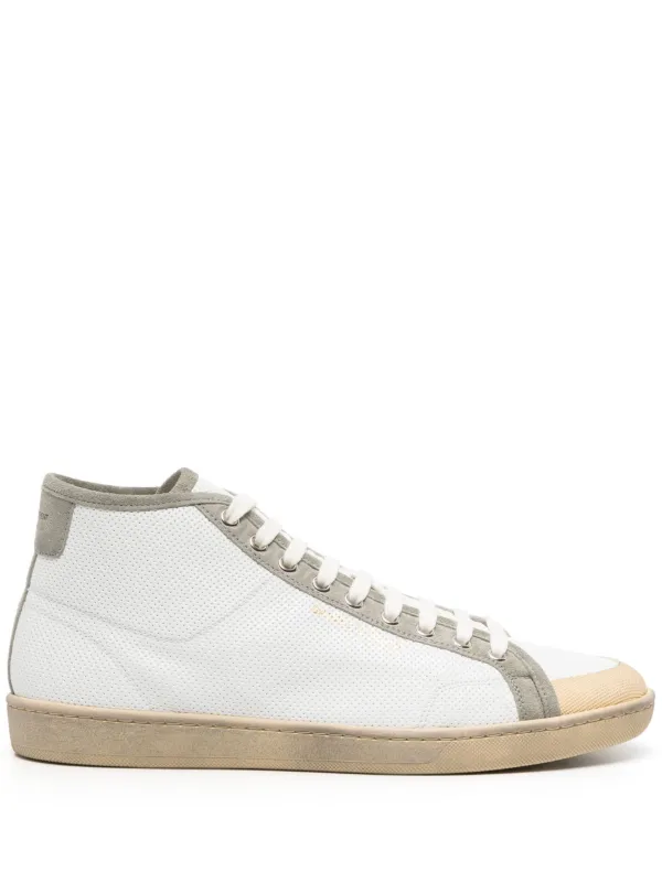 Saint Laurent SL/39 Leather Sneakers | White | FARFETCH JO