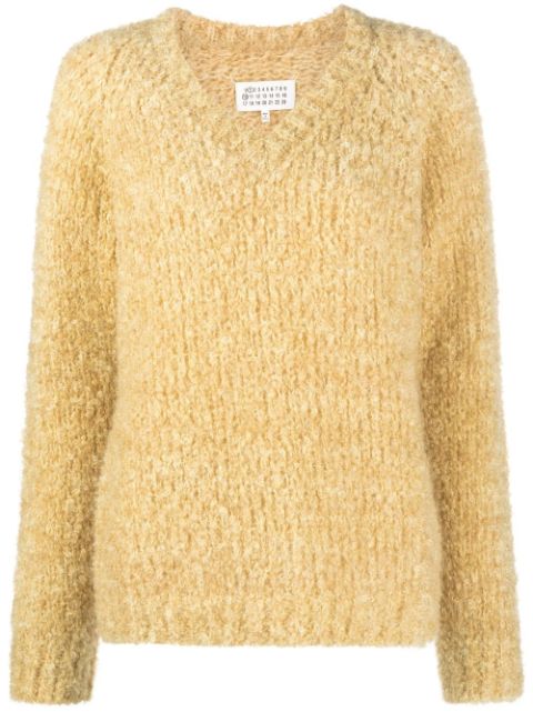 Maison Margiela V-neck knitted jumper Women