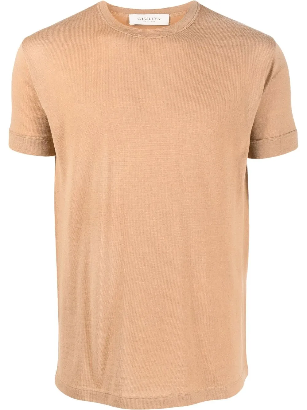 

Giuliva Heritage fine-ribbed short-sleeved T-shirt - Brown