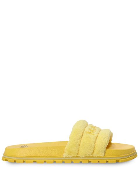 Marc Jacobs The Slide logo-embroidered slides