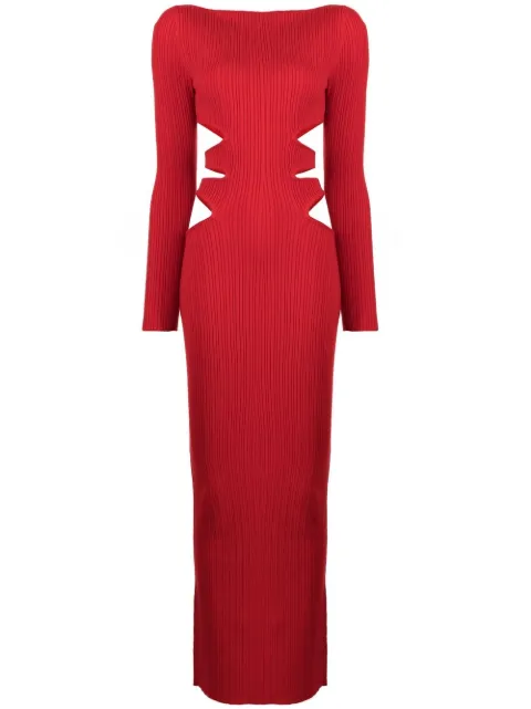 Victor Glemaud cut-out long-sleeve gown