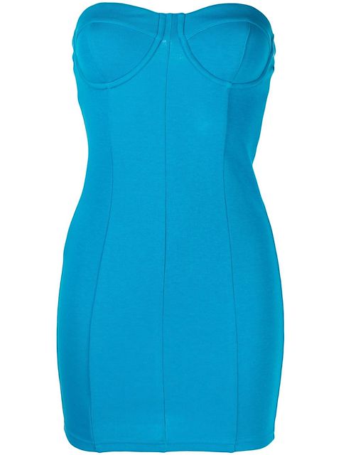 Victor Glemaud bustier knitted  mini dress