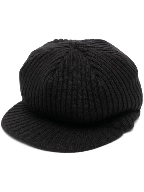 Undercover ribbed-knit bakerboy cap