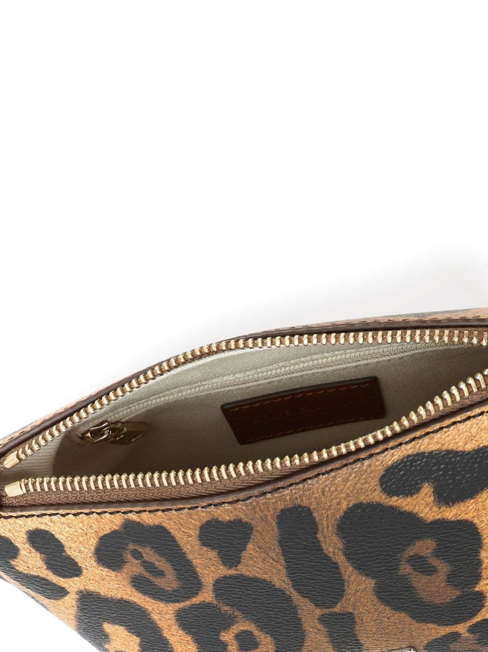 Shop Dolce & Gabbana Crespo Leopard-print Shoulder Bag In Neutrals