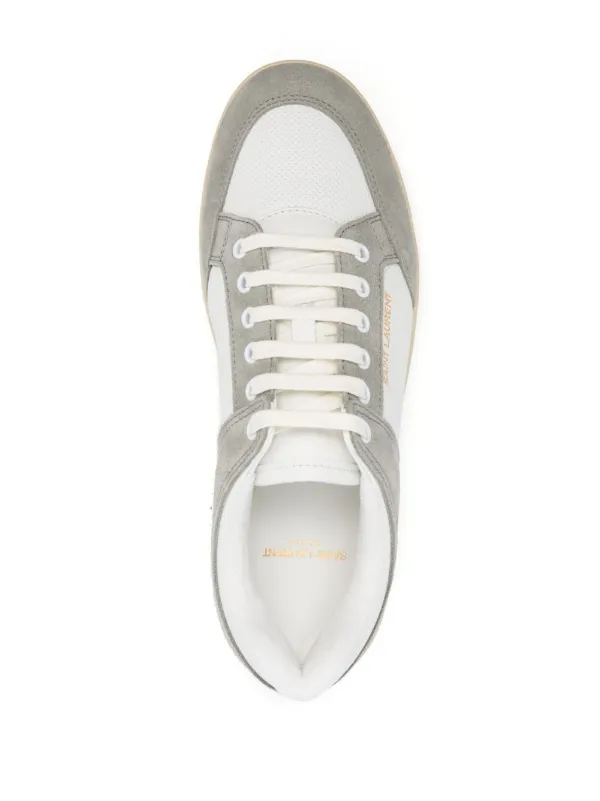 Saint Laurent Panelled lace-up Sneakers | Grey | FARFETCH