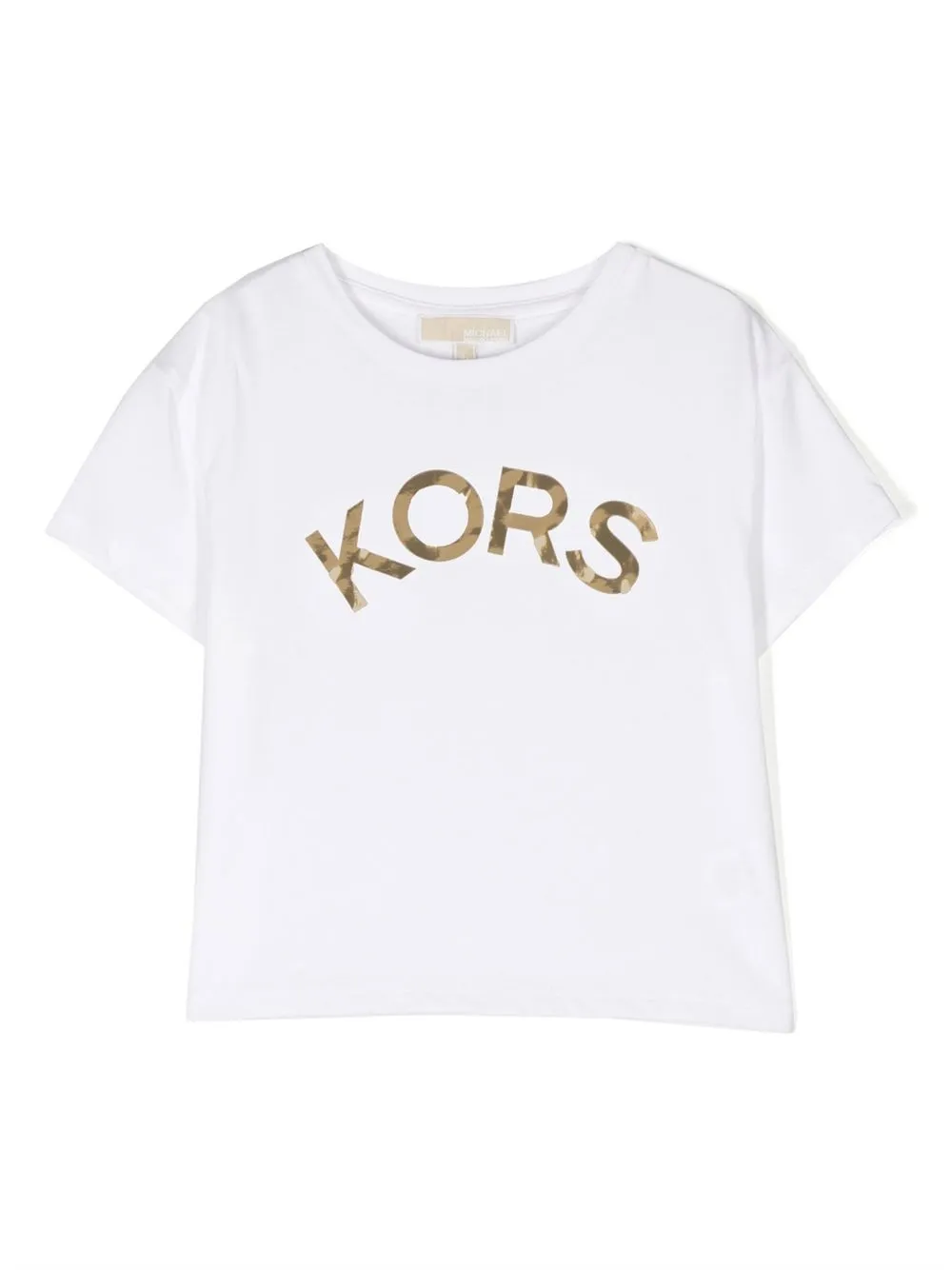 

Michael Kors Kids playera manga corta con logo estampado - Blanco