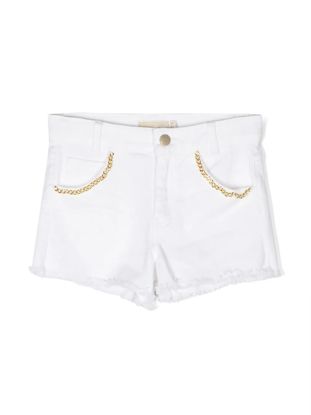 

Michael Kors Kids chain-link detail shorts - White
