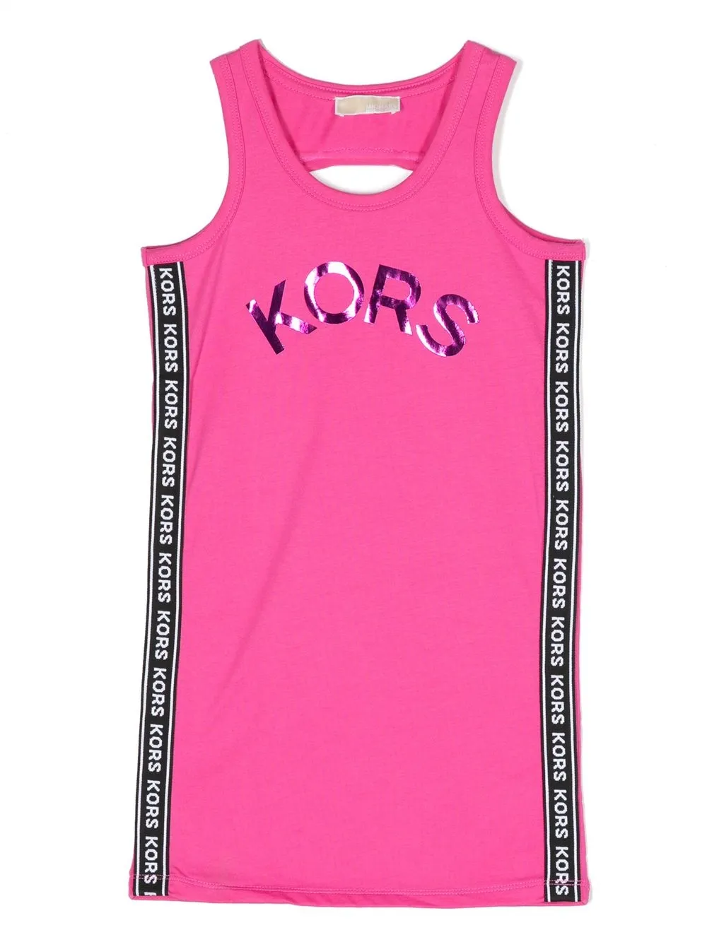 

Michael Kors Kids vestido sin mangas con logo estampado - Rosado