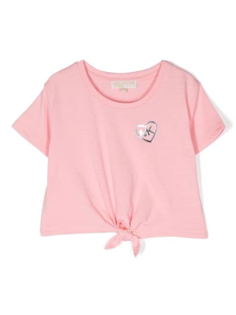 Michael Kors Kids - metallic logo-print T-shirt