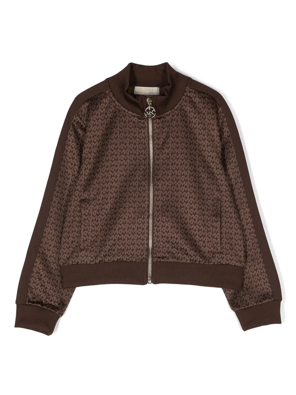 

Michael Kors Kids monogram-pattern bomber jacket - Brown