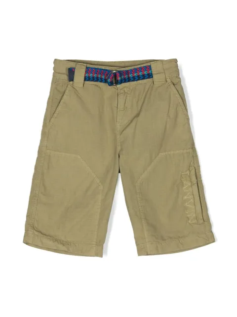 Lanvin Enfant logo-embroidered chino shorts