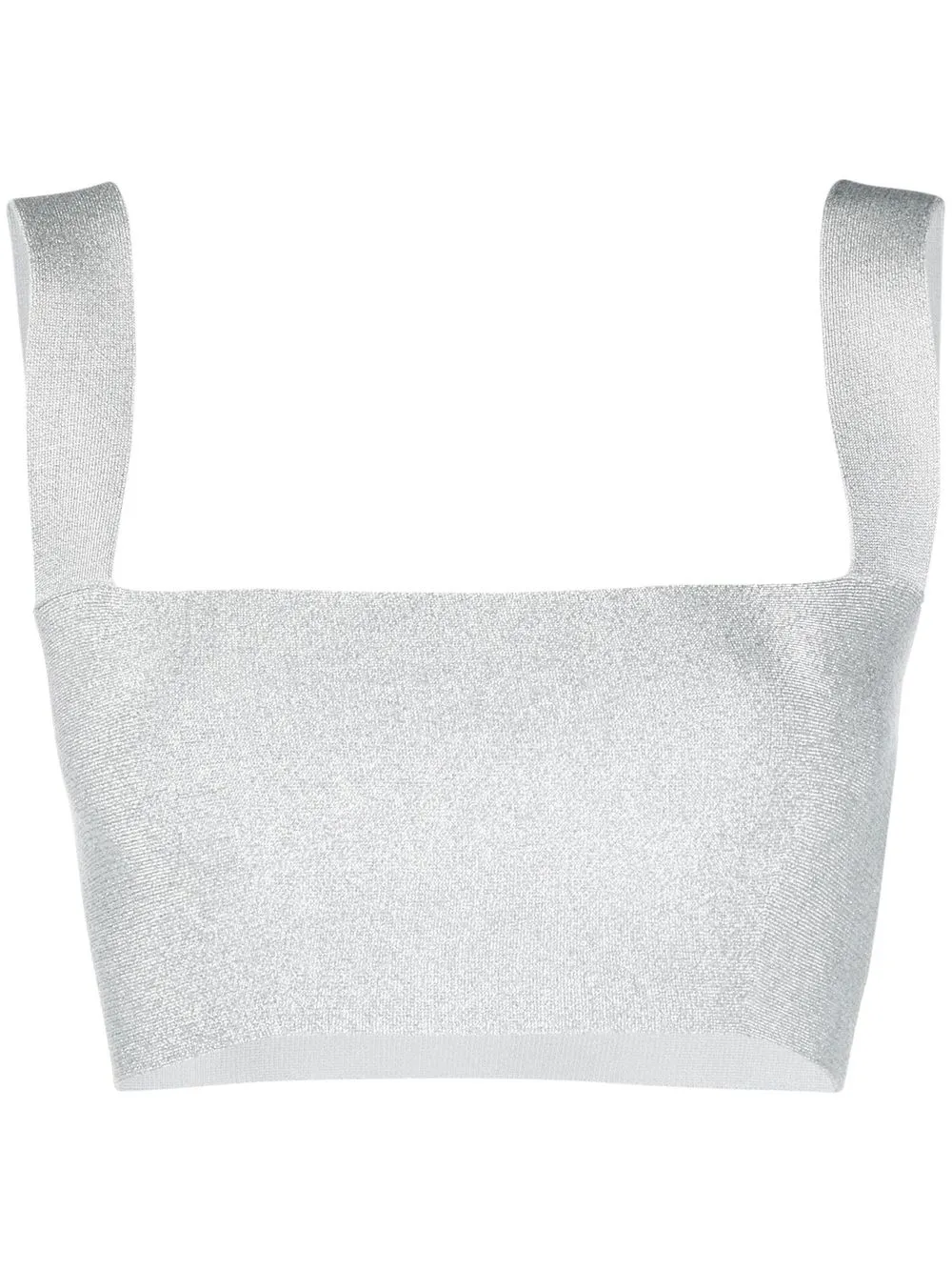 

Victoria Beckham knitted crop top - Silver