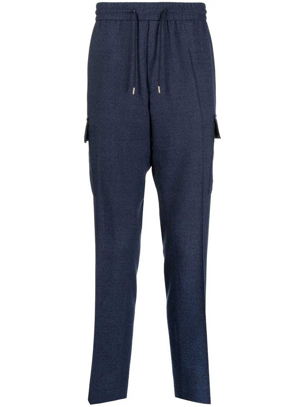 Shop Paul Smith Cargo-style Drawstring Track Pants In Blue