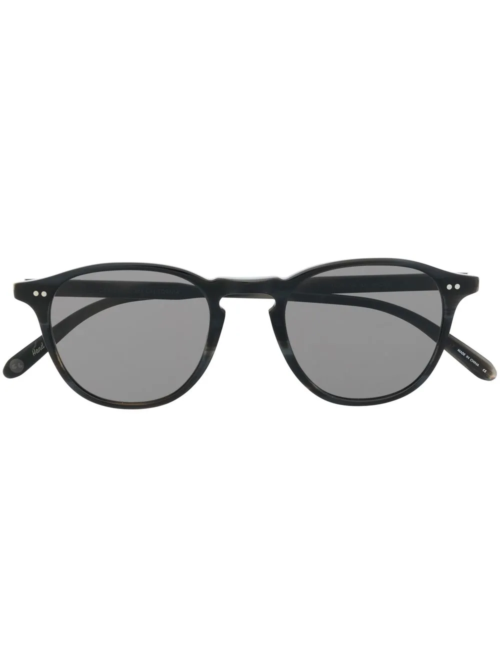 

Garrett Leight Hampton round-frame sunglasses - Black