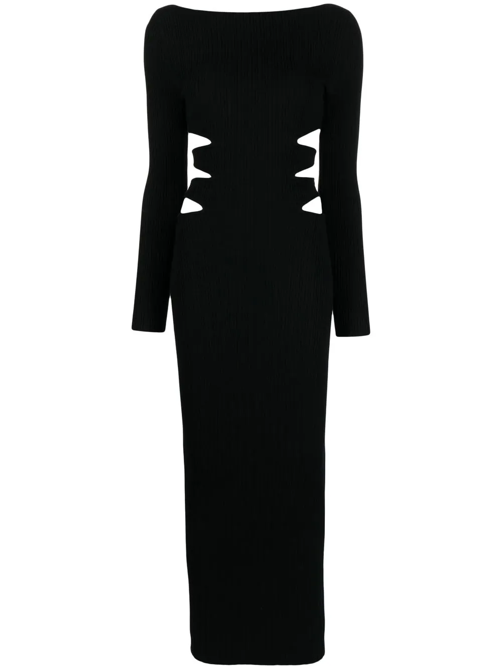 

Victor Glemaud cut-out knit-detail dress - Black