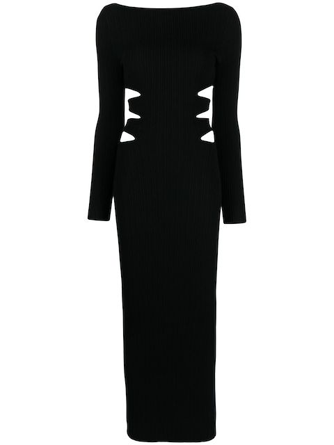 Victor Glemaud cut-out knit-detail dress