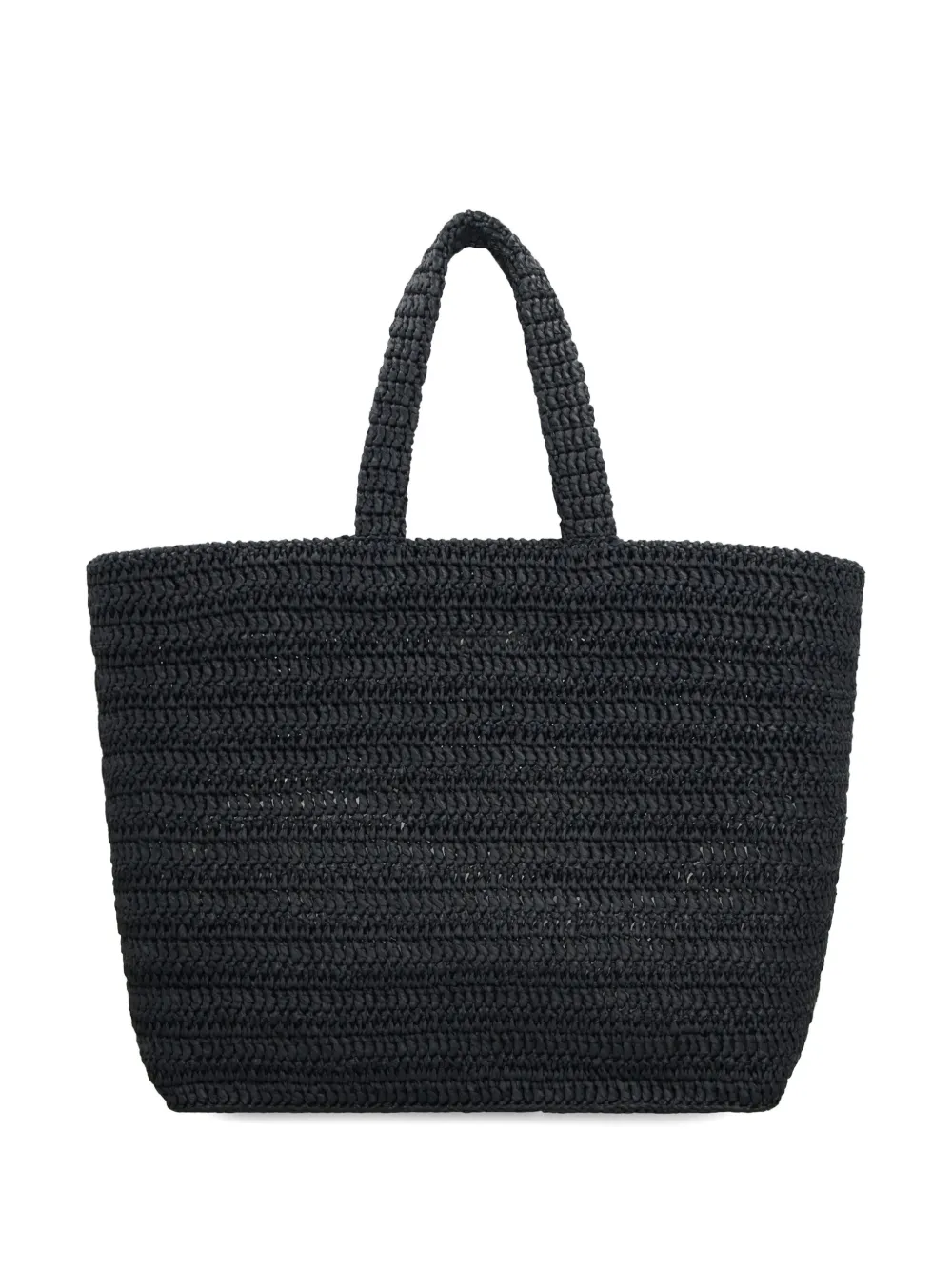 Affordable Saint Laurent Rive Gauche embroidered raffia tote bag WOMEN