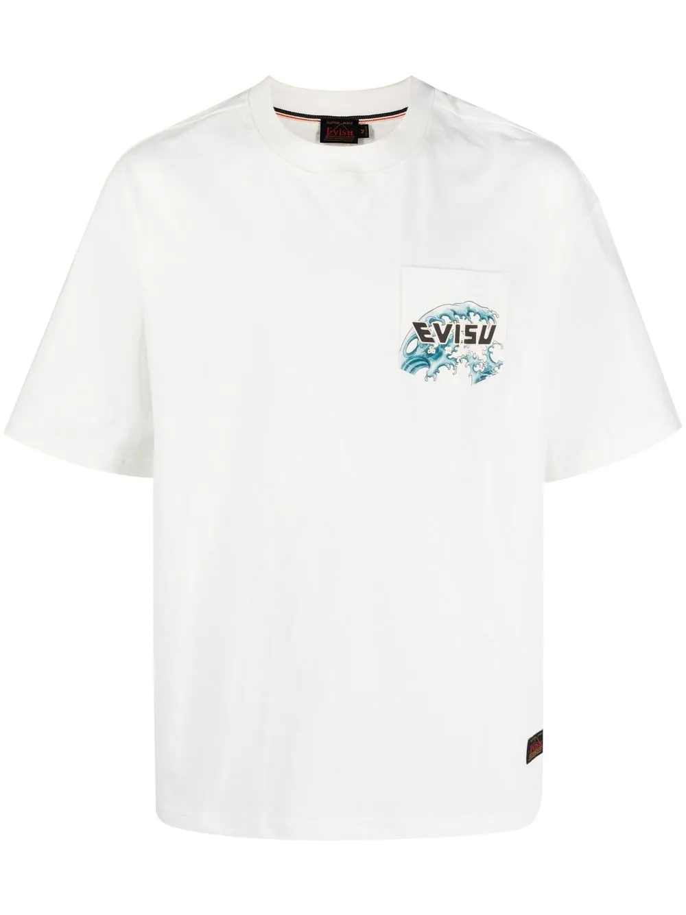 

EVISU logo-print detail T-shirt - White