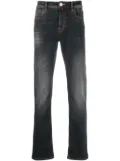 Billionaire logo-patch denim jeans - Grey