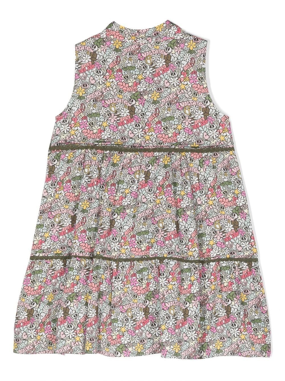Shop Zadig & Voltaire X Core Cho Floral-print Sleeveless Dress In 粉色