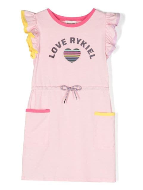 SONIA RYKIEL ENFANT Fancy ruffle-sleeve dress