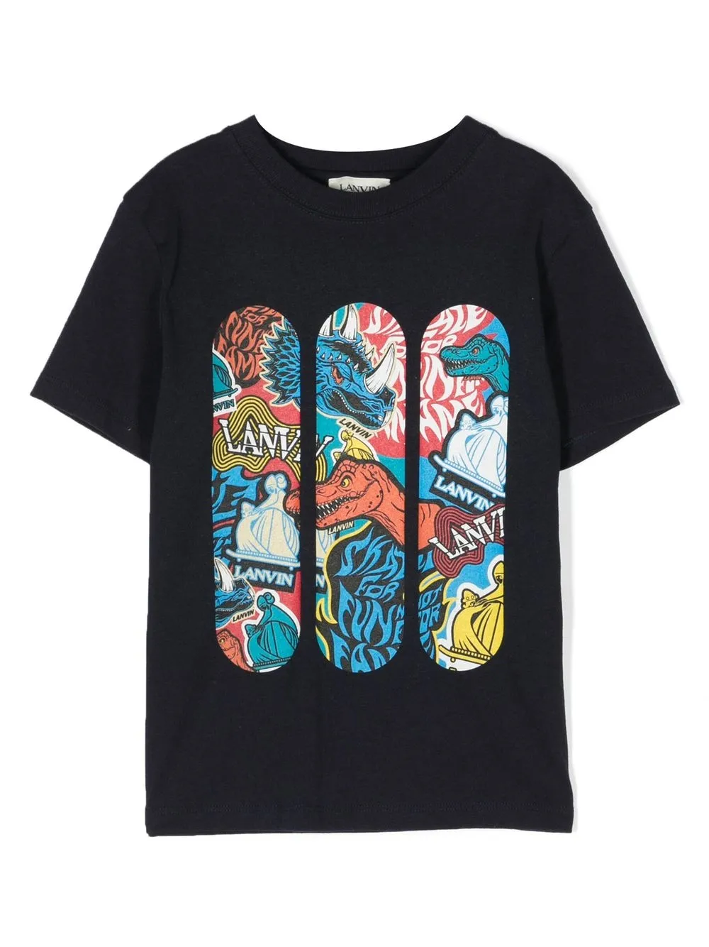 Lanvin Enfant Graphic-print T-shirt In Blau