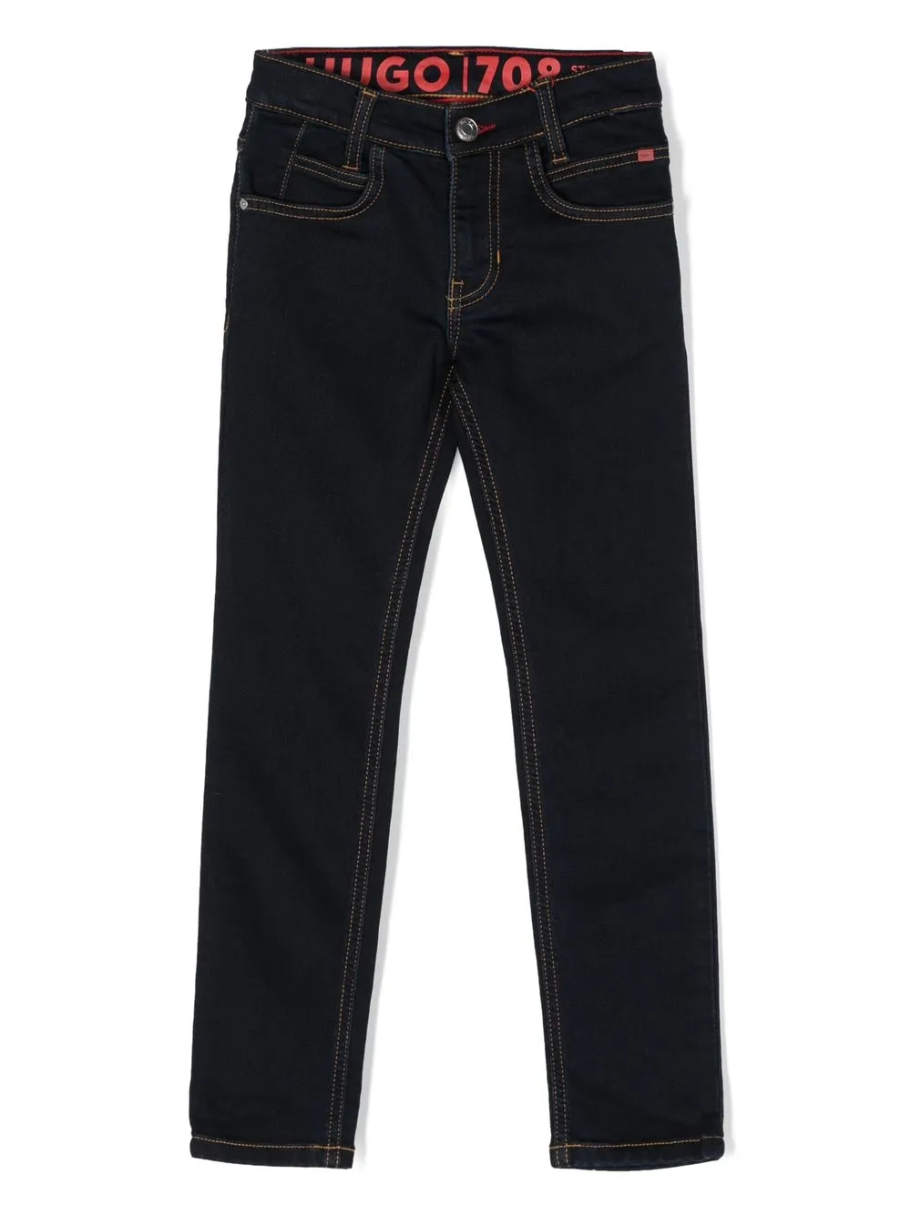 

HUGO KIDS dark-wash straight-leg jeans - Blue