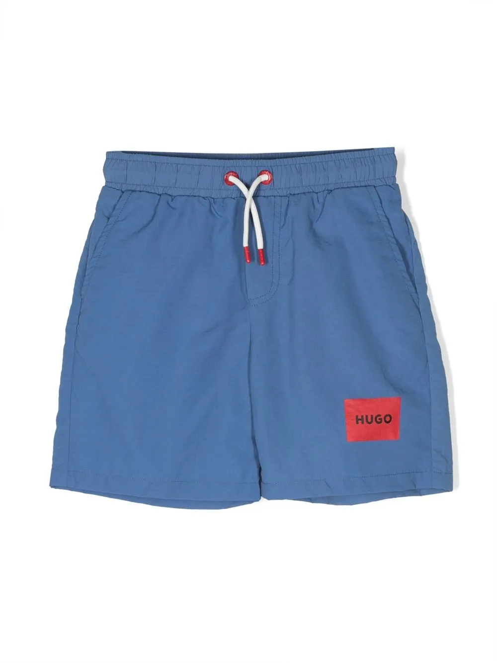

HUGO KIDS shorts de playa con logo estampado - Azul
