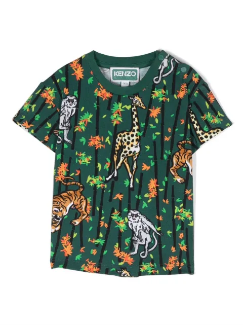 Kenzo Kids cotton graphic-print T-shirt