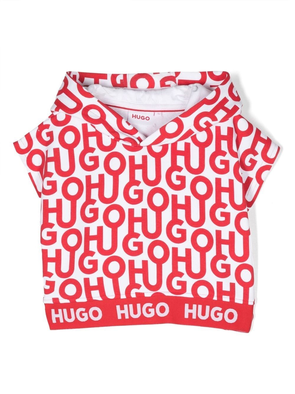 Hugo Logo-print Sleeveless Sweatshirt In White