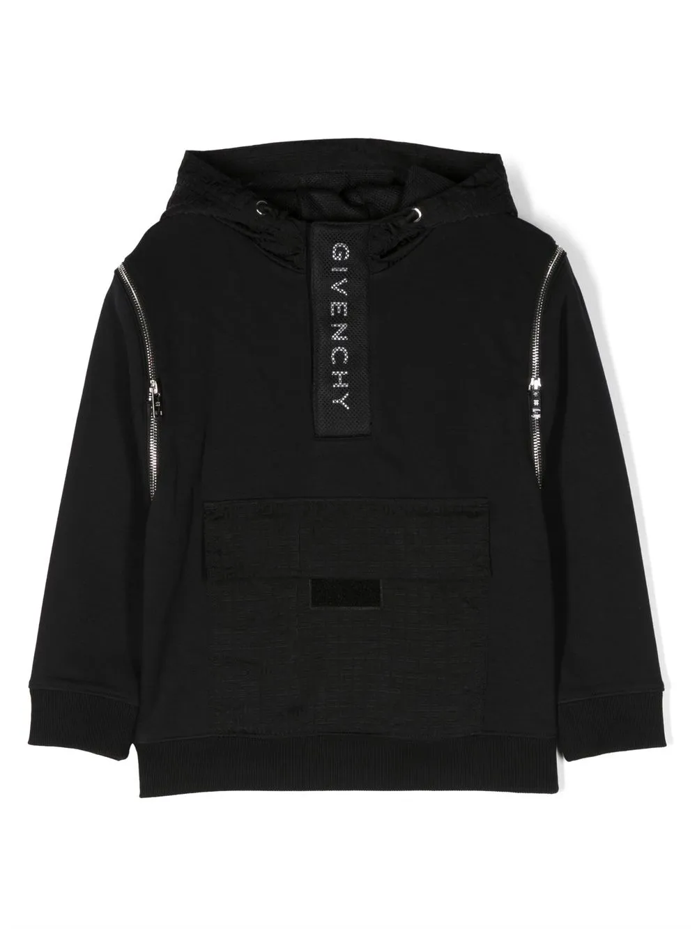 

Givenchy Kids hoodie con paneles 4G - Negro