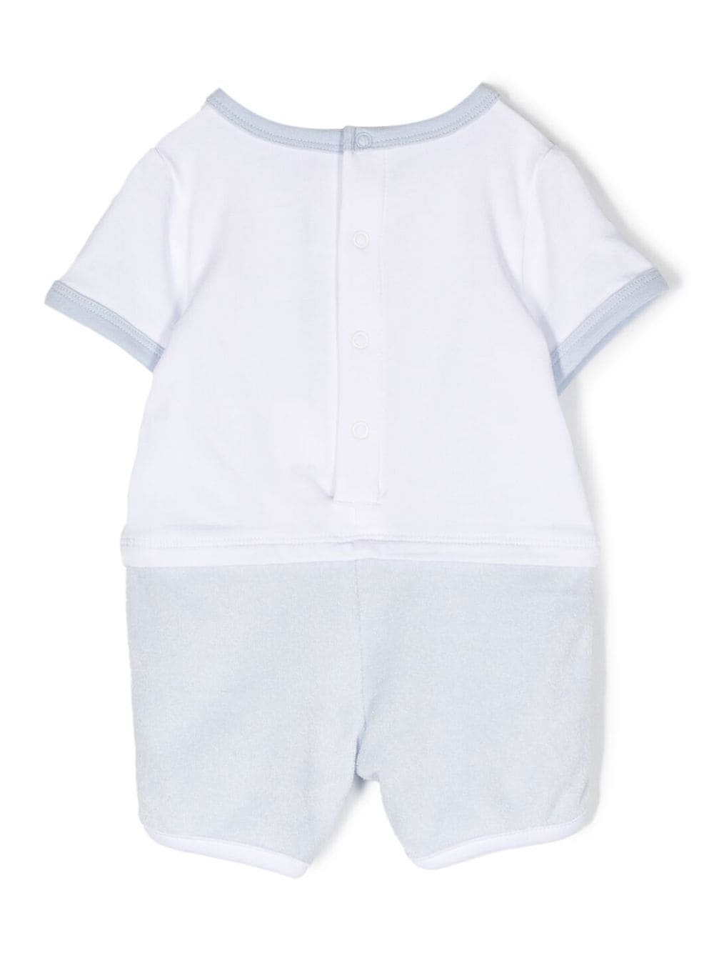 BOSS Kidswear Romper met logoprint - Blauw