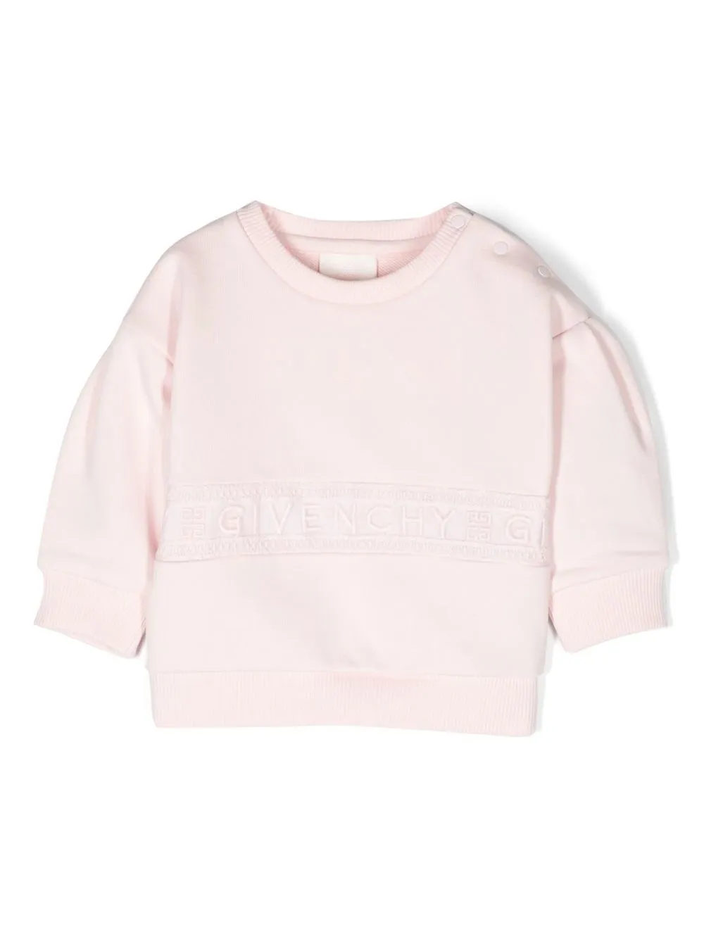 Givenchy Babies' Embroidered-logo Sweatshirt In Pink