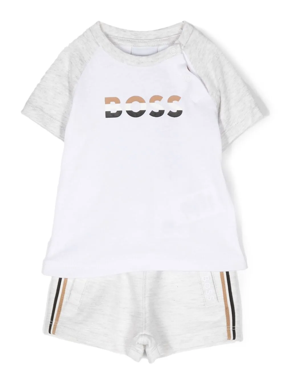 

BOSS Kidswear logo-print shorts set - White