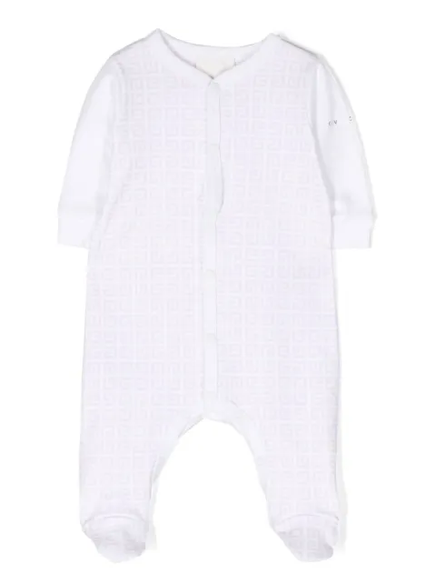 Givenchy Kids بيجامة بأكمام طويلة وشعار 4G 
