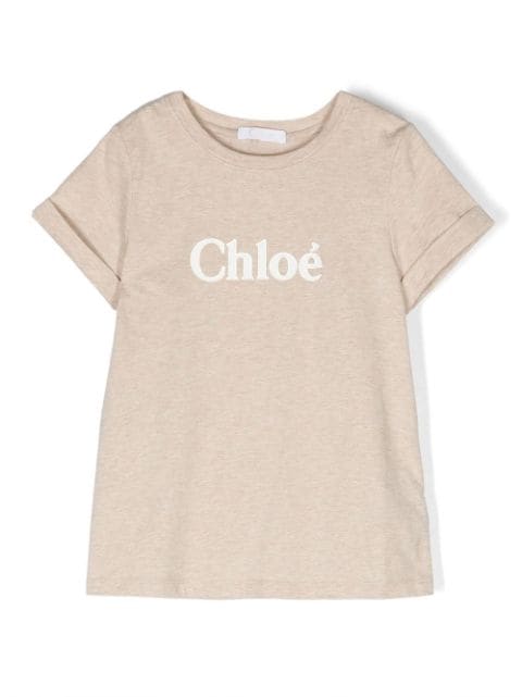 Chloé Kids T-Shirt mit Logo-Print
