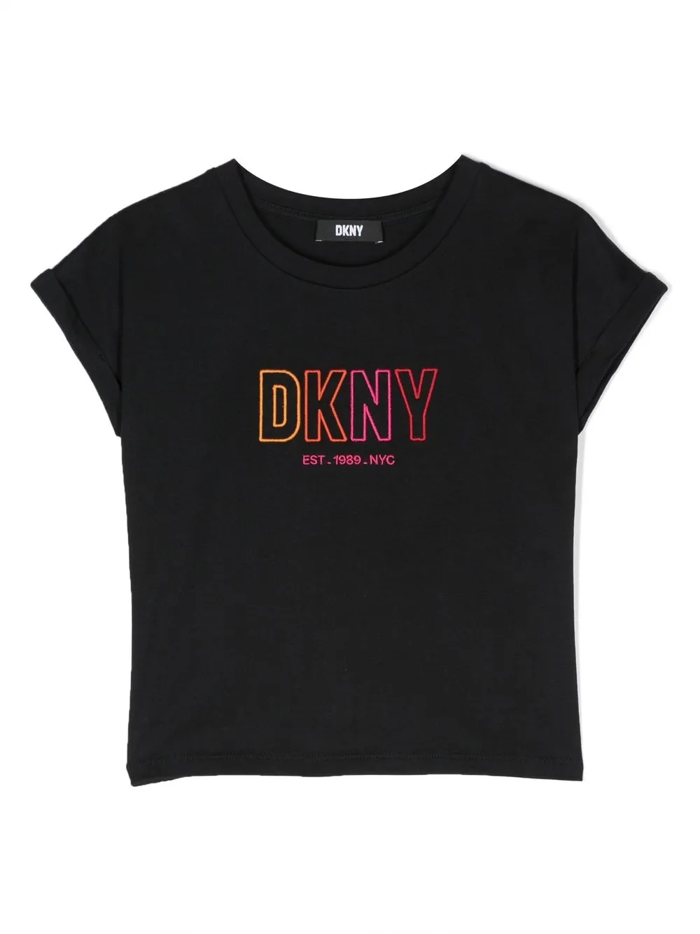 

Dkny Kids logo-print short-sleeve T-shirt - Black