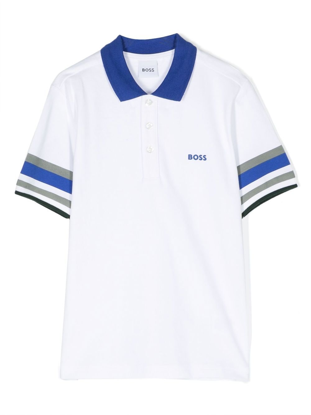 Bosswear Short-sleeve Polo Shirt In Weiss