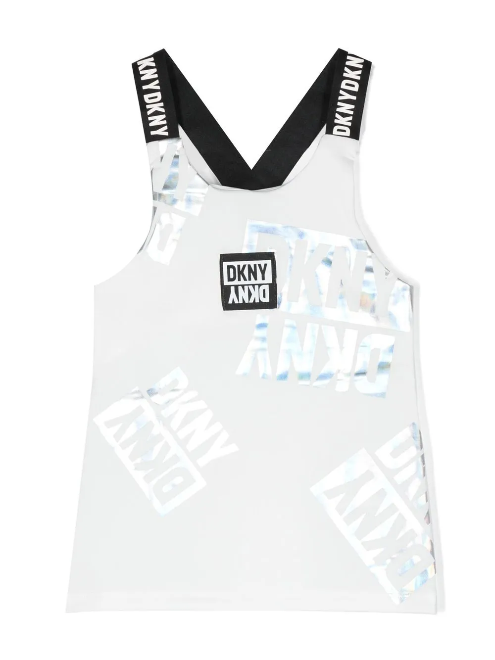 

Dkny Kids logo-print sleeveless top - White