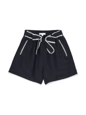 Short noir clearance noeud