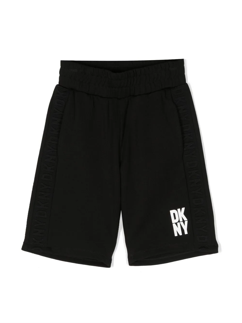 

Dkny Kids logo-print track shorts - Black