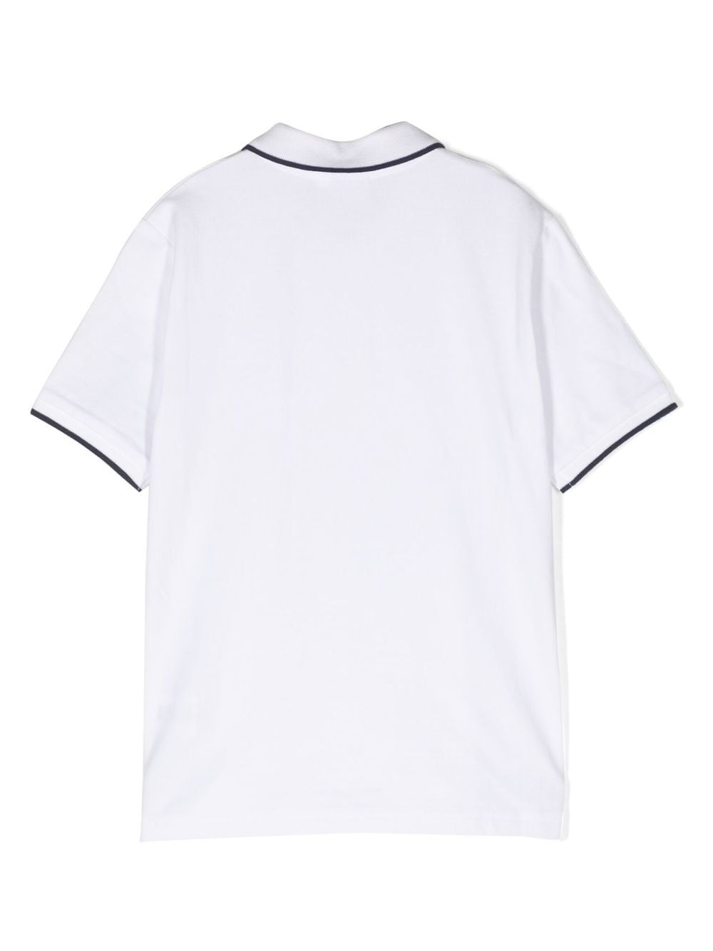 BOSS Kidswear Poloshirt met logo-reliëf - Wit