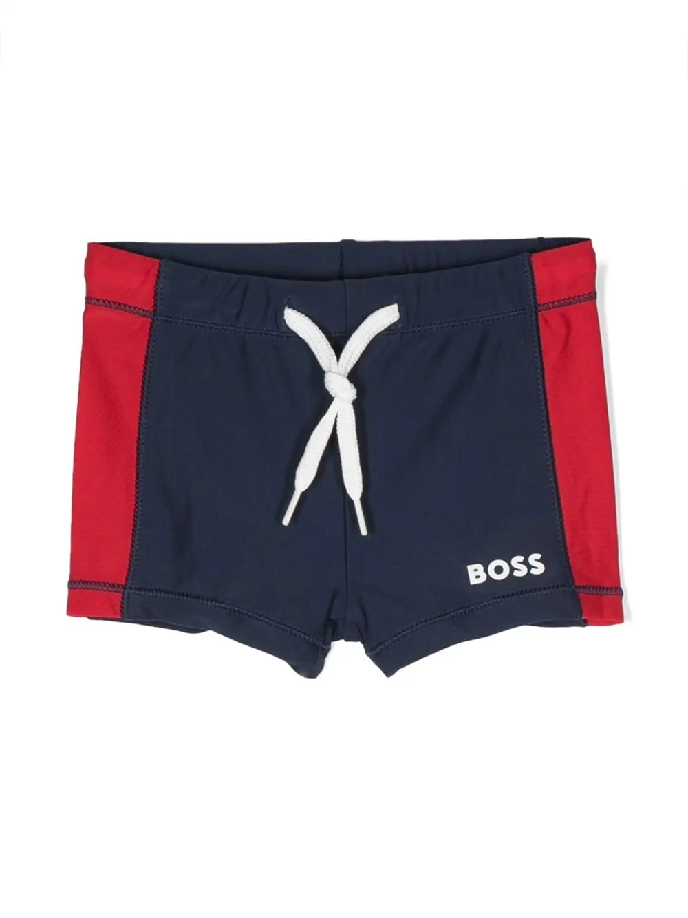 

BOSS Kidswear two-toned drawstring-waist shorts - Blue