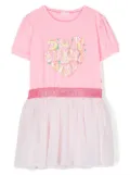 Billieblush sequin-embellished short-sleeved dress - Pink