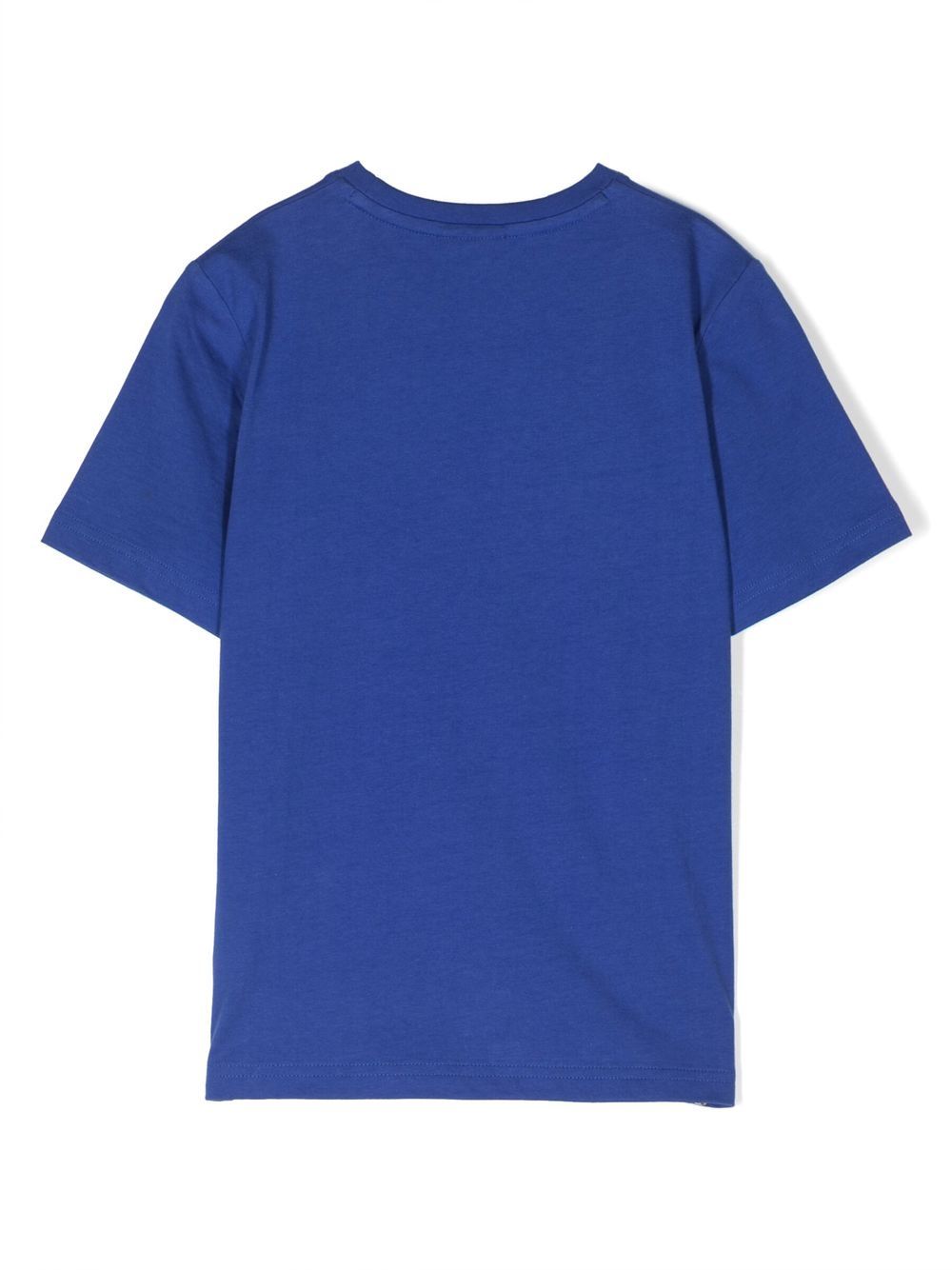 BOSS Kidswear T-shirt met logo-reliëf - Blauw
