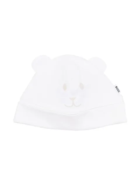 BOSS Kidswear bonnet à imprimé visage 