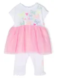 Billieblush tutu dress-leggings set - White