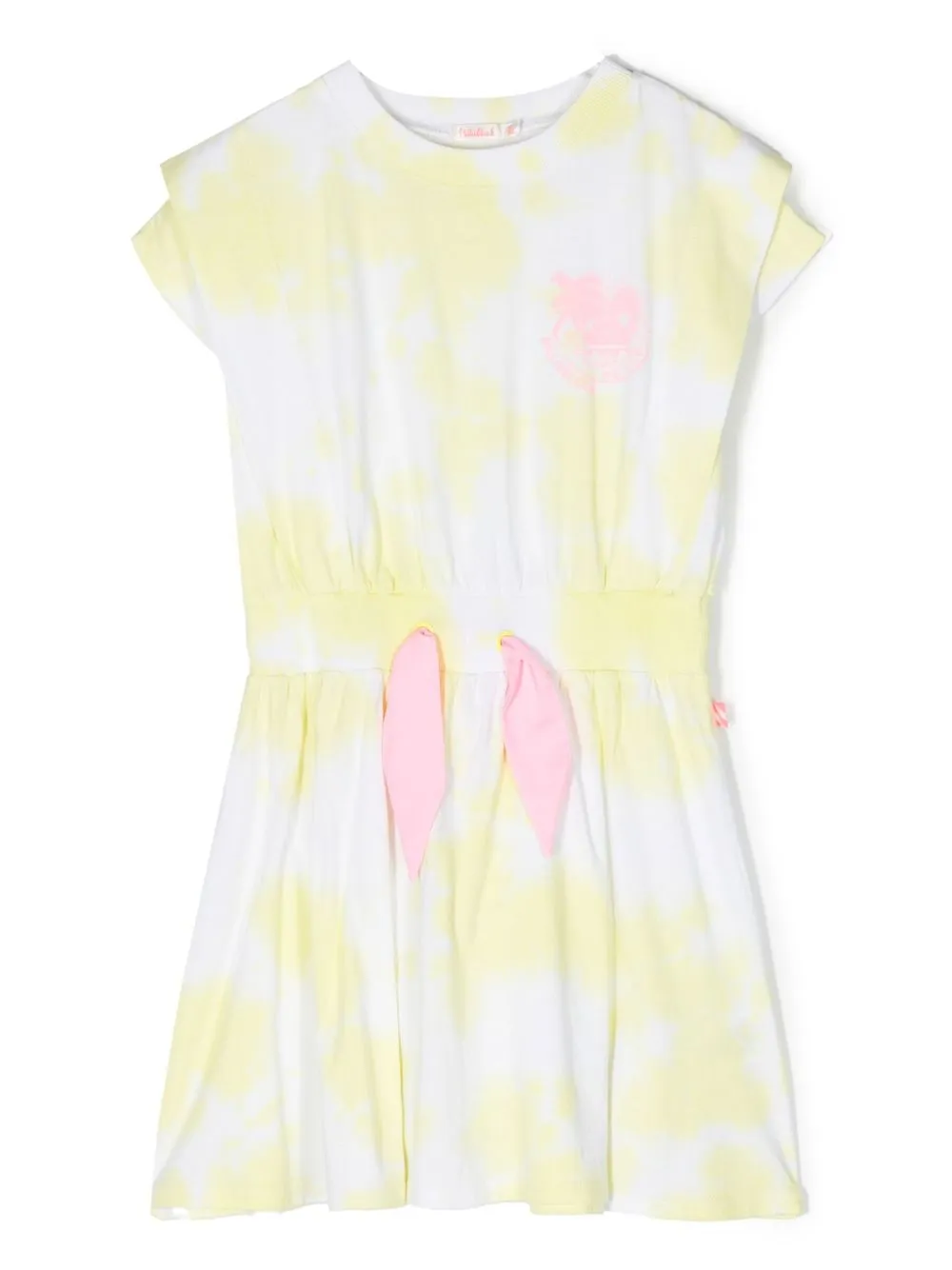 

Billieblush tied-waist short-sleeved dress - Yellow