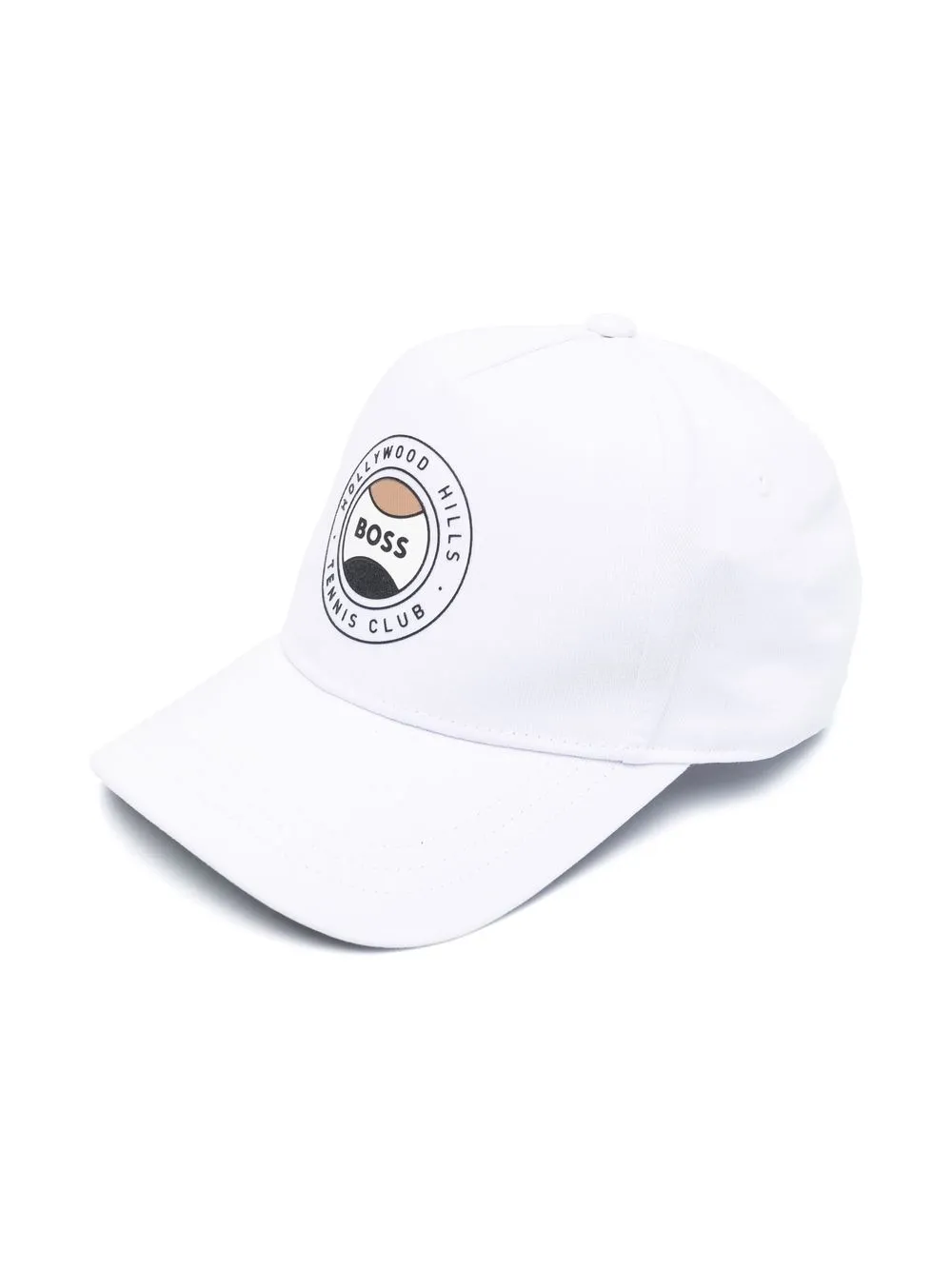 

BOSS Kidswear logo-embroidered baseball cap - White